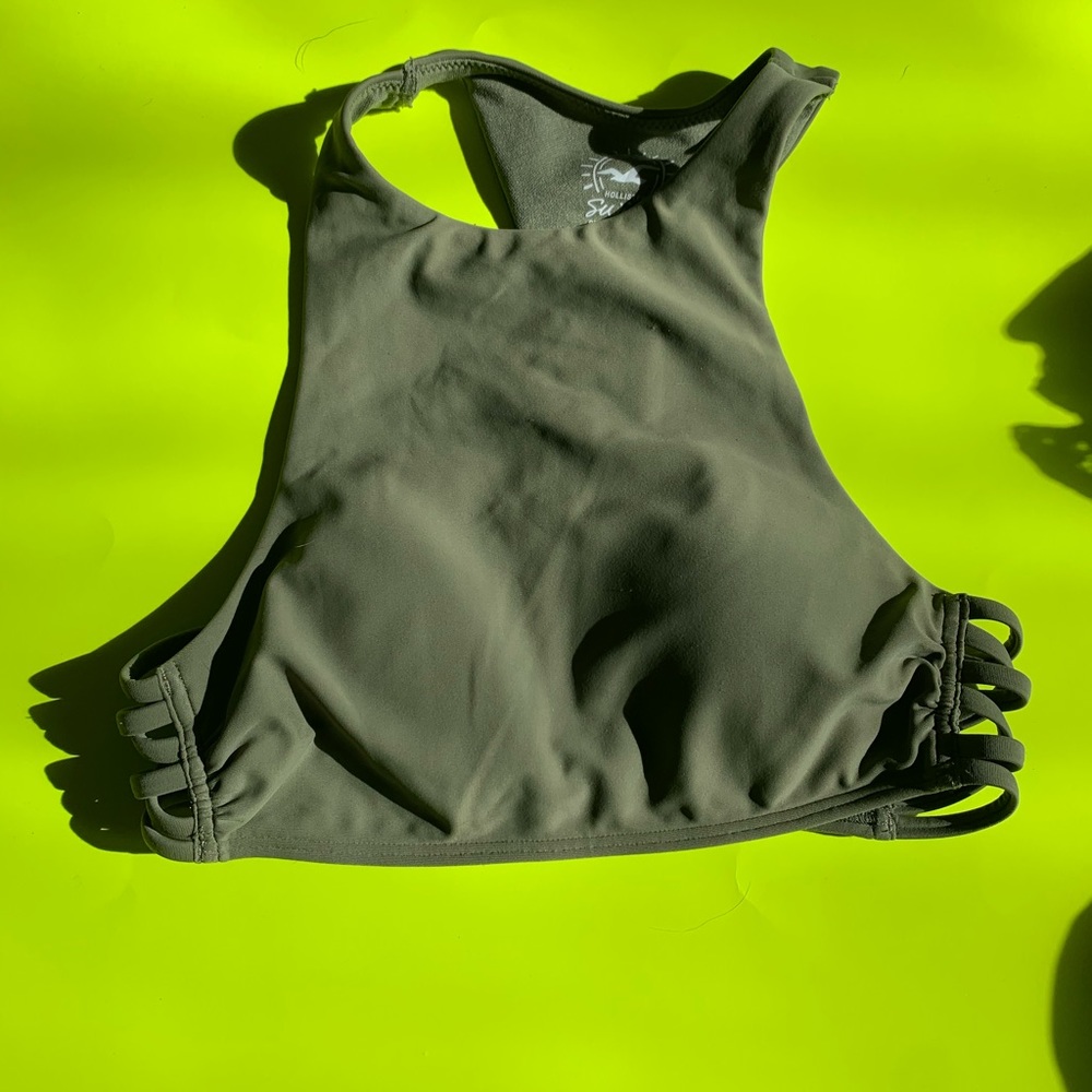 Hollister army green bathing suit